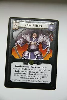 L5R CCG  Heaven And Earth  FOIL HIDA HITOSHI EXP. • £1.50