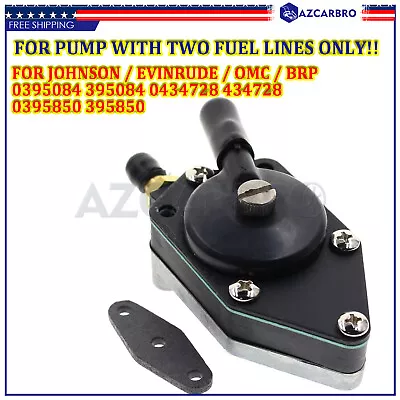 Fuel Pump For Johnson/evinrude 25 35 50 65 70 75 85 88 90 100 105 115 125 135 Hp • $13.83