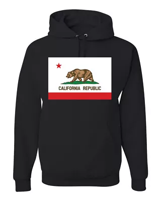 California Republic  State Flag Bear Unisex Hoodie Sweatshirt • $34.99