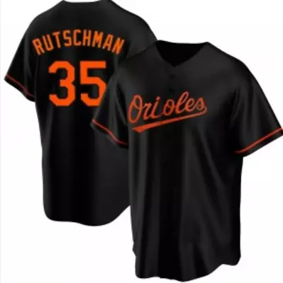 Baltimore Orioles - #35 Adley Rutschman Cool Base Men's Stitched Jersey-Black • $25.99