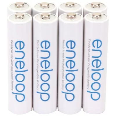 PANASONIC BK-4MCCA8BA Eneloop Rechargeable Batteries (AAA; 8 Pk) • $22.14