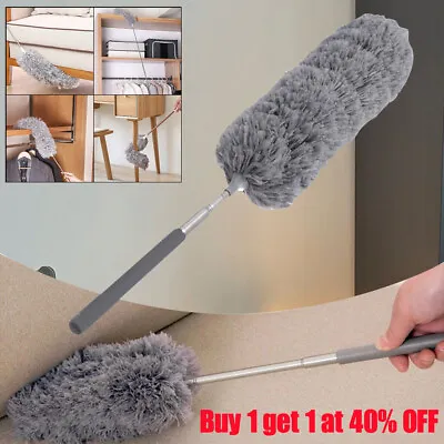 Extendable Feather Duster Long Telescopic Duster Cobweb Duster Brush • £3.71