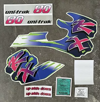 Kawasaki 1992 KX80 (BIG WHEEL) Full Decal Set / Sticker Kit • $145