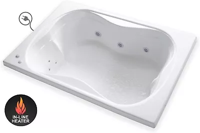 Carver Tubs TMS7248 -72  12 Jet Whirlpool Bathtub - 2 Person -Left Hand Motor • $2200