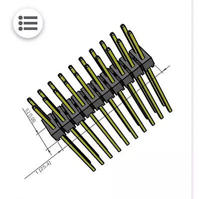 Samtec (TSW-110-30-H-D) 300 Count Classic PCB Header Strips 0.100  Pitch • $99.99