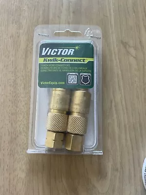 NEW Victor Kwik Connect Torch Hose Connections Quick Welding Gas KC-1 • $49.99