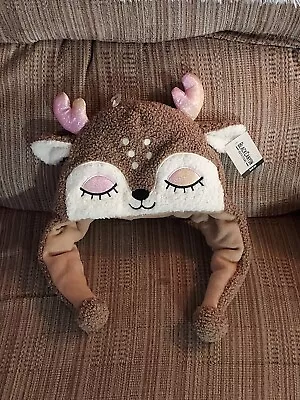 Black Canyon Outfitters Sleeping Deer Doe Fawn Hat Baby Winter Hat Cap Toddler • $9.99