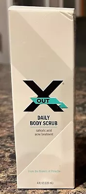 New X OUT XOUT DAILY BODY SCRUB 4 Oz SEALED BOTTLE W/Box Acne Treatment 06/21 • $8