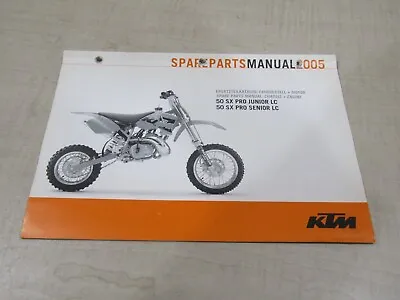 2005 Ktm 50 Jr Sr Sx Pro Lc Chassis & Engine Spare Parts Diagram Manual Part # • $19.95