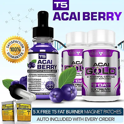 £12.04 • Buy Acai Berry Serum + Acai Gold Detox- Strongest Legal Acai Slimming / Diet Pills