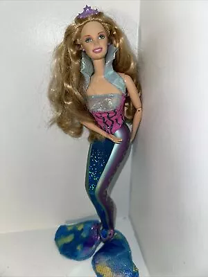 Mattel Barbie Blonde Hair Mermaid Doll Purple Teal Plastic Tail 2010 For OOAK • $12.99