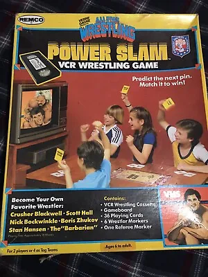 Rare Vintage Remco AWA All Star Power Slam VHS Wrestling Game 1986  • $45
