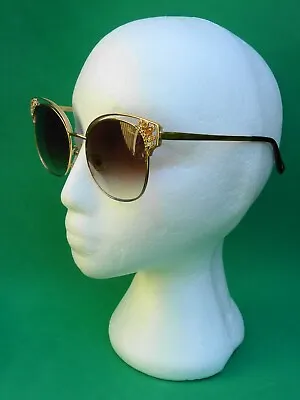 £143.37 • Buy Chopard SCHA24S Sunglasses 0349 Designer Gold Brown Gradient Rhinestones Italy