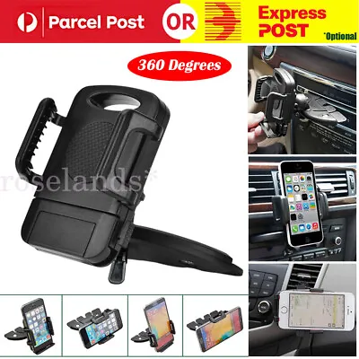 360 Degree Car Mobile Phone Holder CD Slot Mount Stand Cradle For IPhone Samsung • $16.01