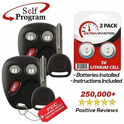 2 For 2003 2004 2005 2006 Chevrolet Tahoe Keyless Entry Remote Fob + Key • $12.95