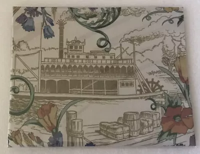 Disneyland Hotel Original Fabric Piece Prop - MARK TWAIN RIVERBOAT  10” X 8” • $45