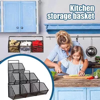 Fruit Vegetable Basket Organizer Bins For Kitchen Pantry V5R3 • $7.87