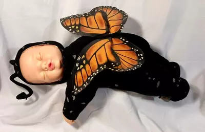 1998 Anne Geddes Baby Monarch Butterfly Doll Plush - 16  - 311-5 By Unimax • $14.99