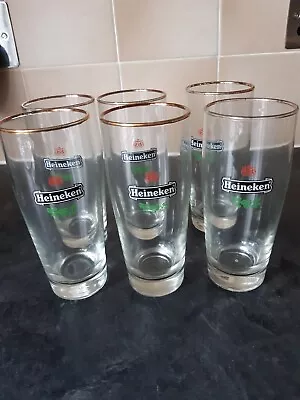 Heineken Half Pint Glasses Set Of 6 • £4.99