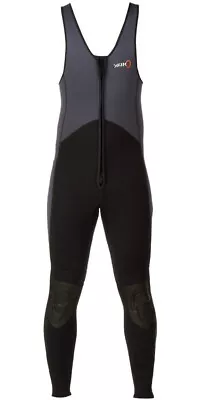 Yak Mens Ka Front Zip 3mm Long John Wetsuit Grey / Black • $90.99