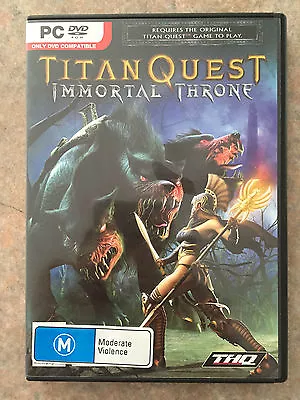 Titan Quest Immortal Throne Expansion Pc Game • $49.95