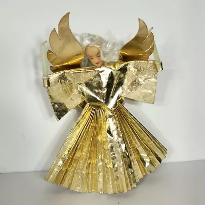 Vintage German Rauschgoldengel Angel Foil W/ Original Candles Mailaender; 7.5 In • $29.94