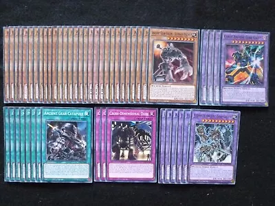 Yu-gi-oh 50 Card Ancient Gear Deck  *ready To Play* • £59.80