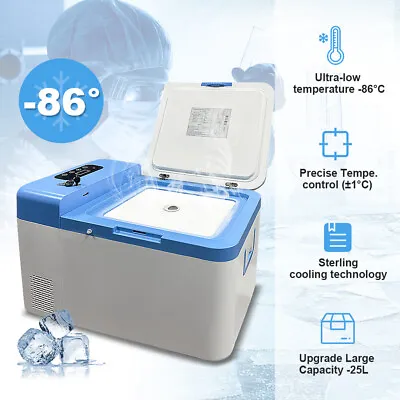 20L -86℃ Car Lab Freezer Fridge Cooler Storage Truck Refrigerator DC12/24V • $2599