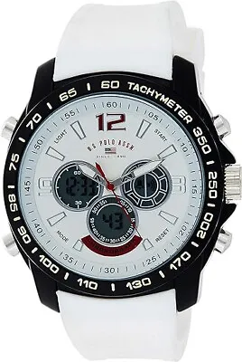 U.S. Polo Assn. Sport Men's Quartz Metal And Rubber Casual Watch Color:White • $29