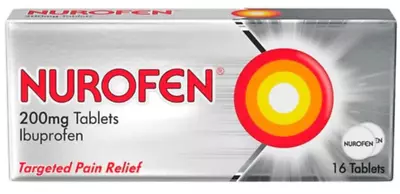 16 Tablets - Nurafen 200mg - Targeted Pain Relief- Max 2 Packs • £4.25