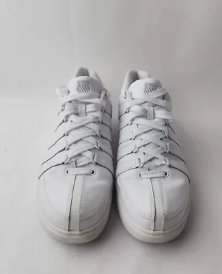 K-Swiss Classic 01038101 Low White Athletic Sneaker Men's Sz 11 . • $14.48