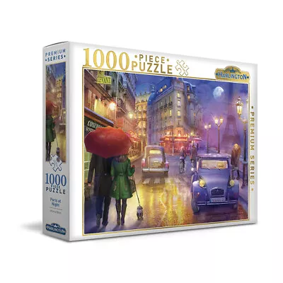 1000pc Harlington Paris At Night Family/Childrens Jigsaw Puzzle Set 8y+ 69x50cm  • $34