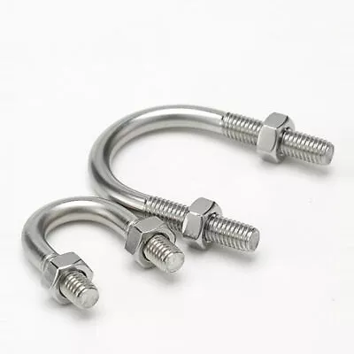 'U' Bolt With 2 Hex Nuts Clamp Pipe Tube Marine • £2.99