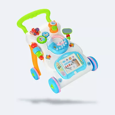 £22.99 • Buy 2 In 1 Baby Walker First Steps Activity Bouncer Musical Toys Car Push Along Tool