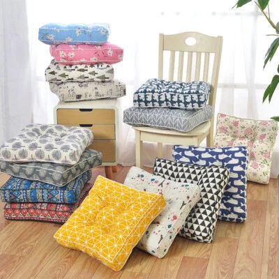 $28.86 • Buy Thickened Linen Square Cushion Floor Sofa Chair Seat Cushions Yoga Tatami Pad