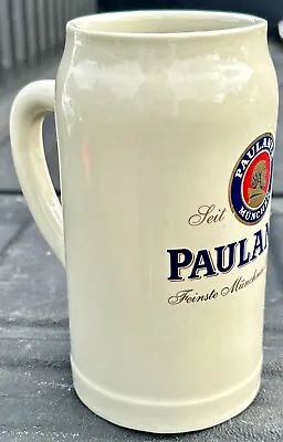 F. Herb Paulaner Munchen Feinste Munchner Braukunst Beer Stein 1L Mug Tankard • $22.99