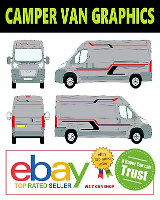 (No.1127) Motorhome Decals Stickers Camper Van Graphics Campervan Stickers • £74