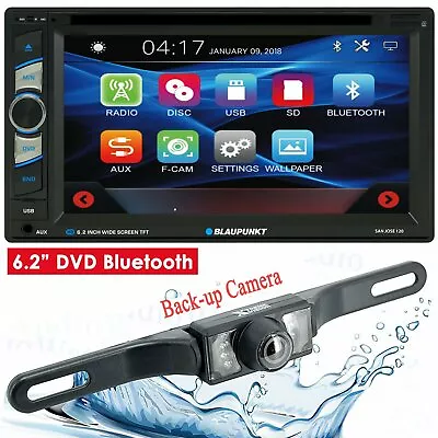 Blaupunkt San Jose 120 Car 6.2  2 Din Touchscreen Dvd Bluetooth + Rear Cam 95bk • $124