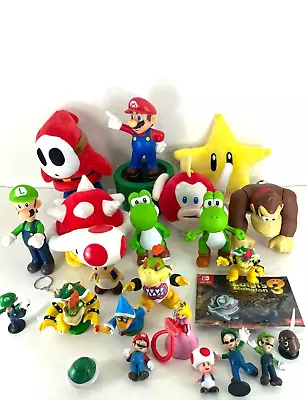 Big Lot Of Super Mario Bros Plush Toys & Figures Donkey Kong Shy Guy Spiny Luigi • $35