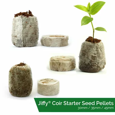 £3.99 • Buy Jiffy Coir Propagation Pellets Grow Blocks Peat Free Eco Friendly Compost