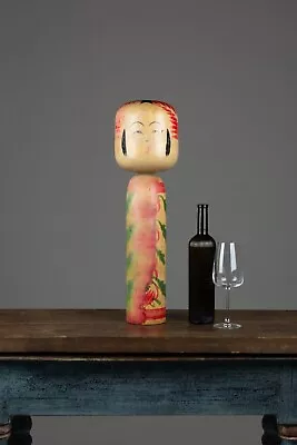 Large Vintage Wooden Japanese Kokeshi Doll. 60cm Tall & Signed • £75