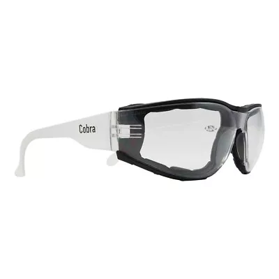 Cobra Safety Glasses Clear Anti-fog Lens Foam Backed AS/NZS 1337.1 • $15.95