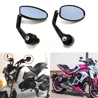 For Yamaha FZR YZF R1 R6 R6S Motorcycle Rearview Handle Bar End Mirrors 7/8  • $25.77