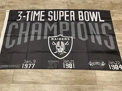 LA OAKLAND Las Vegas RAIDERS 3X5 Super Bowl Champions Flag Same Day Ship From CA • $19.88