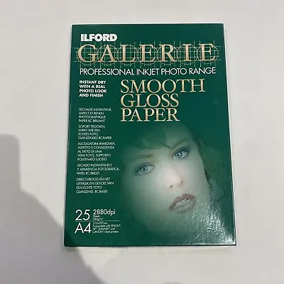 Ilford Galerie Smooth Gloss Paper A4-17 Sheets ( Some Missing) • £9.99