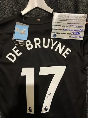 Kevin De Bruyne #17 Manchester City 20/21 Hand Signed Away Shirt With COA • £225