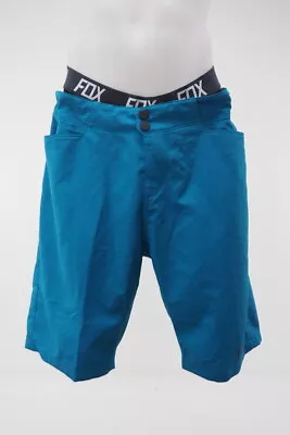 NEW Fox Racing Men's Ranger Mountain Bike Shorts Blue Size 36 Chamois Liner  • $34.99