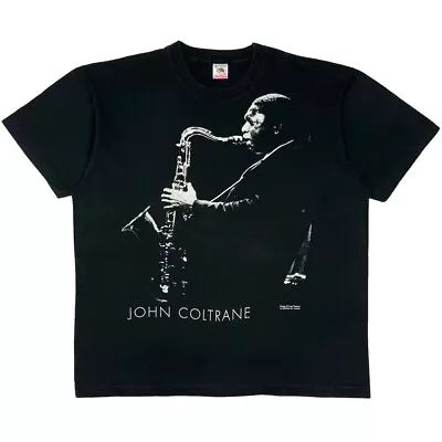 Vintage 1990 John Coltrane Jazz T-shirt Band Promo Size XL Miles Davis • £120