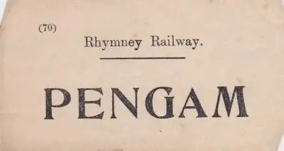£2.99 • Buy Rhymney Railway Luggage Label PENGAM