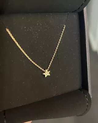 Bnew! Sarah & Sebastian 10ct Yellow Gold Kismet Mini Star Pendant Necklace • $220